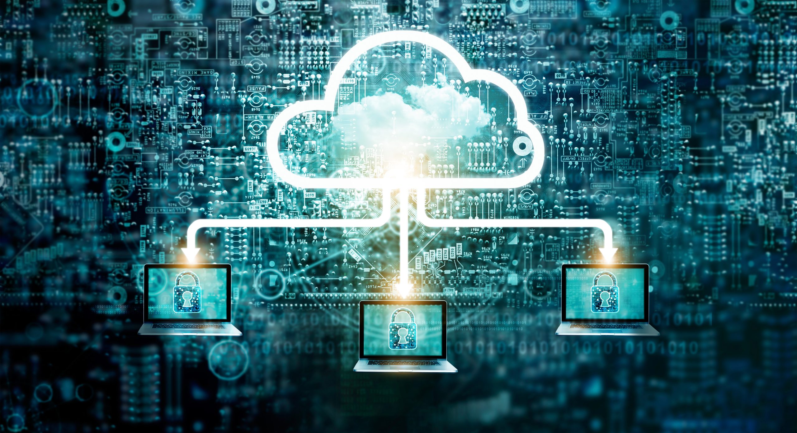 Cloud Computing Diagram Network Data Storage Technology Service