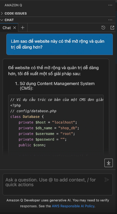 Amazon Q Tieng Viet